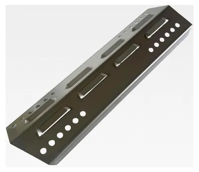 Produktbild von Edelstahl Brennerabdeckung für Enders Monroe 4 Pro SIK - Maße: LxBxH 36 x 10,8 x 3,8 cm (Bitte vor dem Kauf prüfen!) - 1 Stück Flammenverteiler Brennerzelt