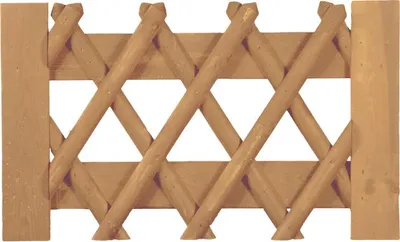 Produktbild von T&J Jägerzaun braun Tor 100 x 60 cm Latten 55 mm