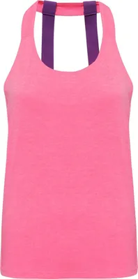 Immagine prodotto di Top Tri Dri da donna con doppie spalline sulla schiena, senza maniche RW6238 (M) (Rosa screziato)