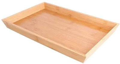 Image de Plateau de service en bois - naturel et élégant - 1 pièce - 30 x 20 x 3 cm