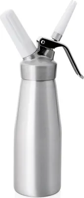 Produktbild von 2x Siphon / Sahnespender 0,5 L mit 3 Spritztüllen und Reinigungsbürste
