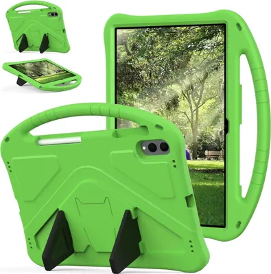 Produktbild von Mobigear AeroArmor  Samsung Galaxy Tab S11 Ultra Hülle EVA Schaum + Stifthalter - Grün