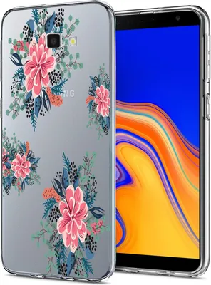 Produktbild von Motiv TPU Cover für Samsung Galaxy J4 Plus Hülle Silikon Case mit Muster Handy Schutzhülle
