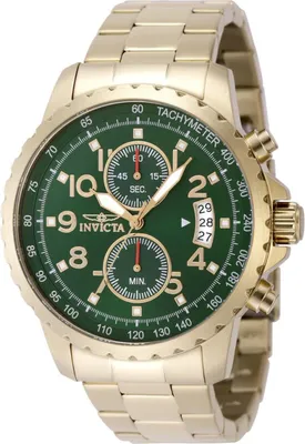 Immagine prodotto di Invicta Specialty 48898 Orologio da Uomo - Movimento al Quarzo - Acciaio Inossidabile con Quadrante Verde - 45 mm
