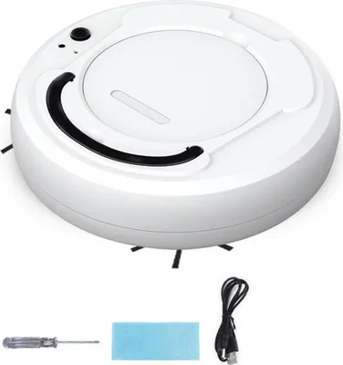 Obrázek produktu pro Robotický vysavač AIORBER, inteligentní a efektivní úklid 3 v 1, nízká hlučnost, pohodlné nabíjení, bílý