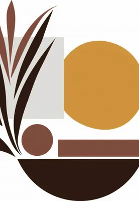 Produktbild von Plakat 61x91,5cm Pflanzenstilisierung