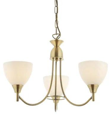 Immagine prodotto di Lampada a sospensione ALTON in ottone anticato, 3xE14x15W, metallo, dimensioni: 63,5x46x46 cm, IP20, Endon