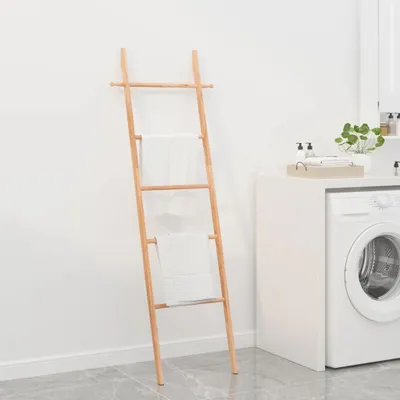 Produktbild von vidaXL Drabinka na ręczniki 170 cm z litego drewna orzechowego