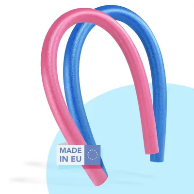 Weko Fun 2 Schwimmnudel Pink, Blau, Made in EU. Poolnudel für Wassergymnastik und Schwimmen.