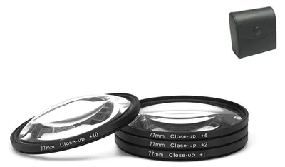 Zdjęcie produktu dla Zestaw filtrów zbliżeniowych do fotografii, 77 mm