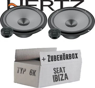 Produktbild von Hertz K 165 - KIT - 16,5cm Lautsprecher Komposystem - Einbauset passend für Seat Ibiza 6K FL Front - justSOUND