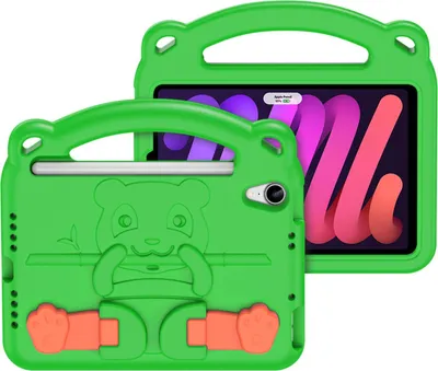 Obrázek produktu pro Dux Ducis Panda Armor Pouzdro na tablet pro iPad Mini 6 2021 Ochranný kryt pro děti + stojánek EVA Green