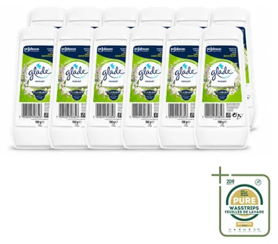 Productafbeelding van 12 x Glade Gel luchtverfrisser - Maiglöckchen (maagdenviooltje) - 150 g - Voordeelverpakking - 12 stuks