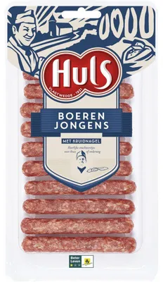 Immagine prodotto di Huls Snack Worstjes met Kruidnagel 121g – Mini snack piccante con salsiccia