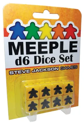 Immagine prodotto di Set di dadi Meeple D6 giallo