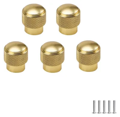 Immagine prodotto di Set di 5 pomelli dorati per ante di mobili