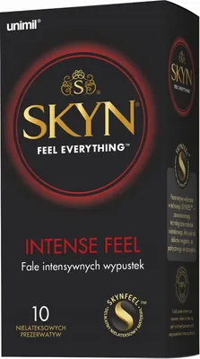Produktbild von Unimil SKYN Intense Feel, Männliches Kondom, Texturiert, Natürlich/Natur, Zusätzliches Gefühl, 53 mm, 10 Stück(e)
