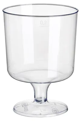 Immagine prodotto di PAPSTAR 12145 PAPSTAR bicchiere da vino rosso in plastica, 0,2 l, cristallino