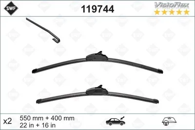 Image de Swf Wischbl-Set Visioflex 119.744 Fuer F