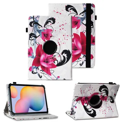 Produktbild von Tablet Hülle für Samsung Galaxy Tab S6 Lite Schutzhülle Tasche Cover DrehbarFarben:Motiv 7