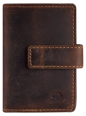 Produktbild von GREENBURRY Geldklammer Kartenetui Vintage Card-Clip Case RFID Brown braun