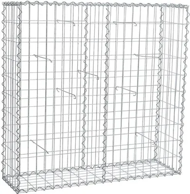Produktbild von Gabione Steingabionen Steinkorb Gabionen Wand Drahtkorb 100 x 100 x 30 cm