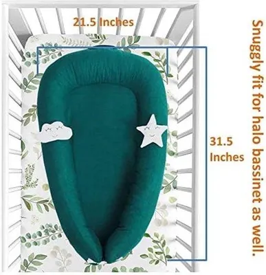 Productafbeelding van Famanu Baby Cocoon, reisbedje met omranding, 100% katoen, antiallergisch - babynest