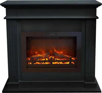 Immagine prodotto di Caminetto elettrico Xaralyn - Elda EFL-MDB - legno nero - 1500 Watt di riscaldamento - con telecomando - caminetto da incasso incluso - caminetto decorativo