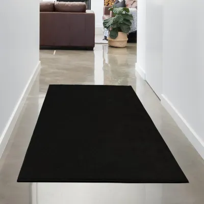 Immagine prodotto di Tappeto nero moderno semplice elegante senza tempo elegante dimensioni - 60 x 100 cm