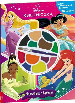Productafbeelding van Disney Prinses. Kleurplaat met verf