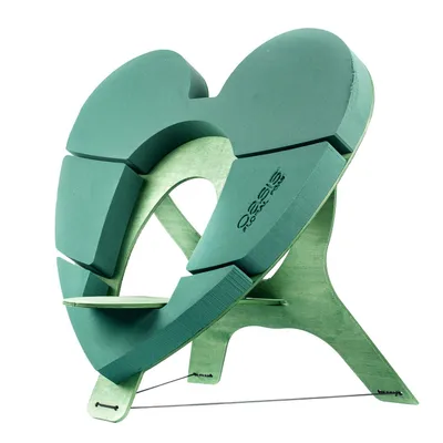 Produktbild von OASIS Steckschaum BIOLINE Urnen Herz 60cm Steckmasse Steckschwamm