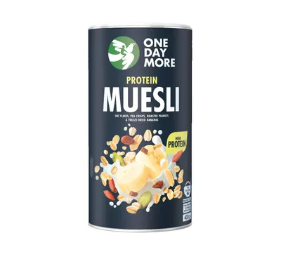 Image de OneDayMore | Muesli protéiné 400 g | 83,2 g de protéines Petit-déjeuner fitness pour sportifs Riche en protéines