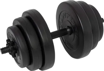 Obrázek produktu pro Tunturi 14TUSCL354, Upravitelná činka, Černá, Vinyl, 15 kg, 24 cm, 3,75 kg