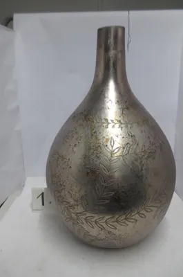 Produktbild von GILDE Vase Peso, grau H.56 cm