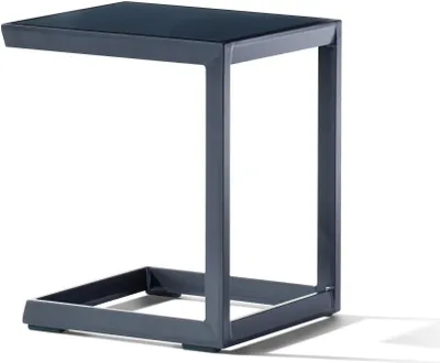 Produktbild von Beistelltisch >Lounge< in eisengrau, Aluminium - 45x50x35cm (BxHxT)