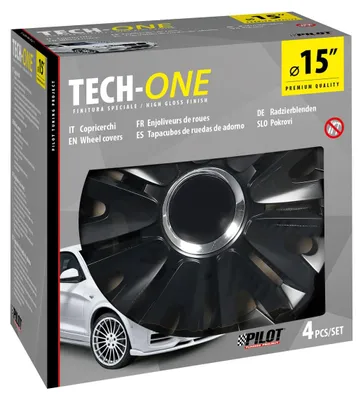 Immagine prodotto di Royal Black - Set di 4 coprimozzi - Ø 15"