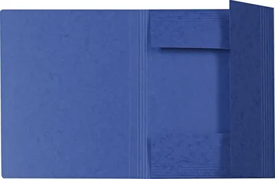 Produktbild von Eckspannmappe A4 390g/qm Karton blau Packung mit 25 Stück