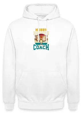 Produktbild von Spreadshirt Hobby Horsing Coach Steckenpferd Trainer Unisex Hoodie, XL, Weiß