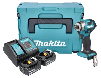 Image de Makita DTD 173 SFJ Clé à choc sans fil 18 V 180 Nm 1/4" Brushless + 2x batterie 3,0 Ah + chargeur + Makpac