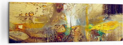Produktbild von Bild auf Leinwand - Leinwandbild - Abstraktion modern - 160x50cm - Wand Bild - Wanddeko - Leinwanddruck - Bilder - Kunstdruck - Wanddekoration - Leinwand bilder - Wandkunst - AB160x50-3483