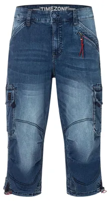 Produktbild von Timezone Gerade Cargoshorts Wadenlang Reißverschluss Taschen Größe: 32W