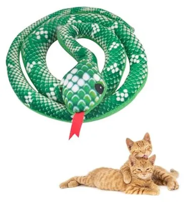 Immagine prodotto di Erba gatta per gatti - Giocattolo interattivo - Con suono frusciante - 80 cm - Verde