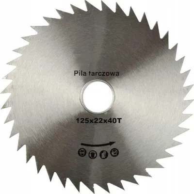 Produktbild von HOLZ-TRENNSCHEIBE 125 mm x 22,2 - 40T ZÄHNE Stahl