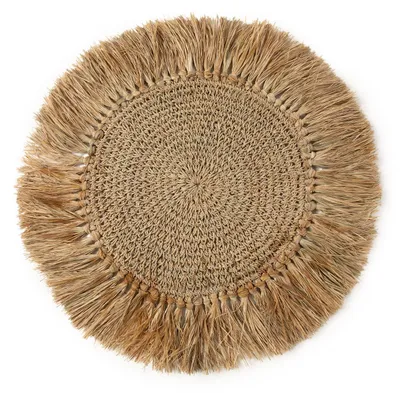 Image de Bazar Bizar Set de table raphia et sisal et palmier marron 45x45x1cm