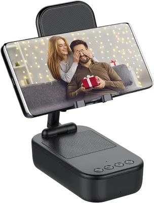 Produktbild von Bluetooth-Lautsprecher Handyhalterung Tischständer - IP7 wasserdicht - Tragbar - Schwarz