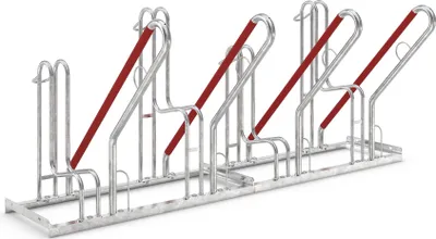Produktbild von Fahrradständer mit Anlehnbügel 4504 XBF | 4 Räder einseitig | RA 500mm