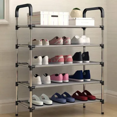 Produktbild von Solidchoice – Verstellbarer Schuhregal aus Metall, platzsparend und einfach zu montieren