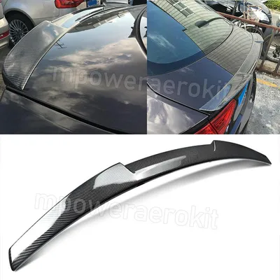 Image de Aileron arrière, plastique ABS, aileron de hayon, aspect fibre de carbone