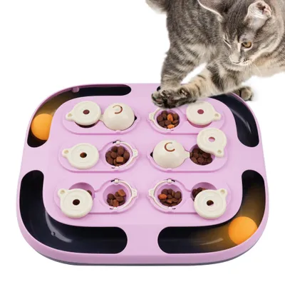 Interaktives Katzenbahnen-Spielzeug mit Bällen, 2-in-1, für Katzen