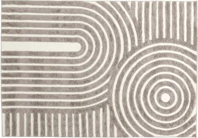 Image de Tapis de salon FURNLUX Nikita Beige 200cm / Couleur principale : Gris / Dimensions : 200 x 290 x 4 cm